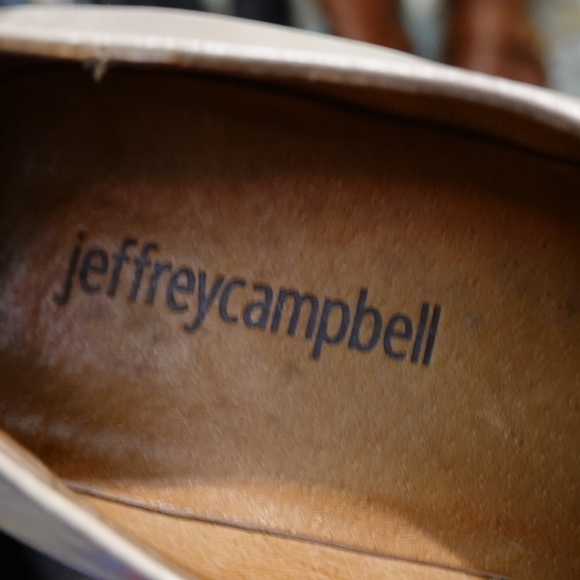 JEFFREY CAMPBELL Townie Nude Smooth Leather Wingtip Oxfords, size 6.5 - Picture 6 of 8